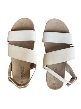 Natural Soul All Thru Comfort Women's Beige Slide Sandals
